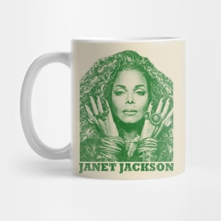 30 Janet jackson - green solid style Mug